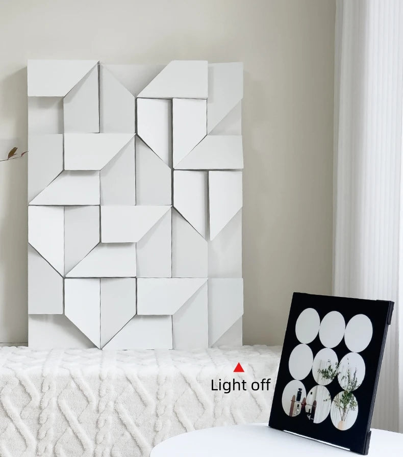 Geometric LED Wall Lamp - Modern Shadow Metal Sconce Light
