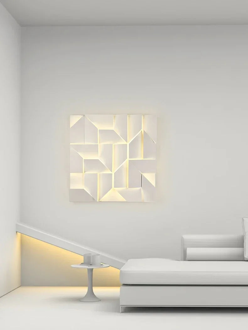 LED Wall Art Sconce - Creative Background Light for Modern Interiors