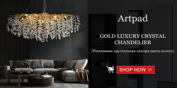 Artpad Modern Ginkgo Leaf Chandeliers for Dining room Ceiling Leaves Pendant Chandelier for Living Room Bedroom Kitchen Island