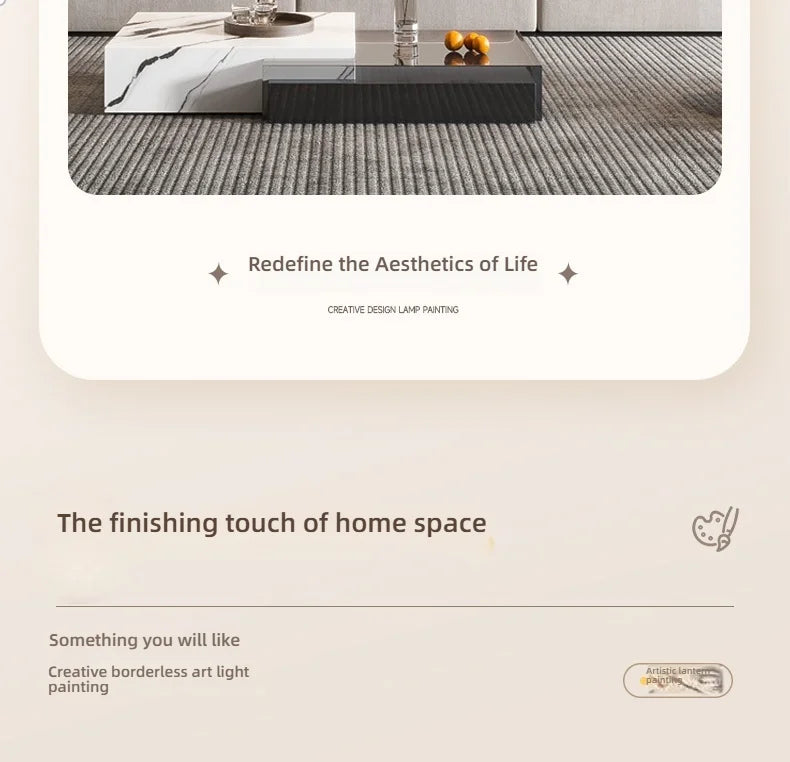 Modern Wabi Sabi LED Wall Art - Luxury Decorative Light Painting