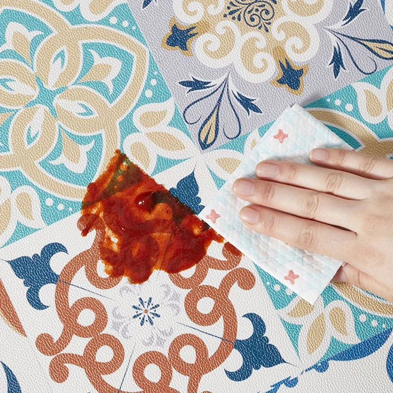 Waterproof Kitchen Floor Mat - Oil-Proof PVC Carpet Runner for Kitchen & Hallway