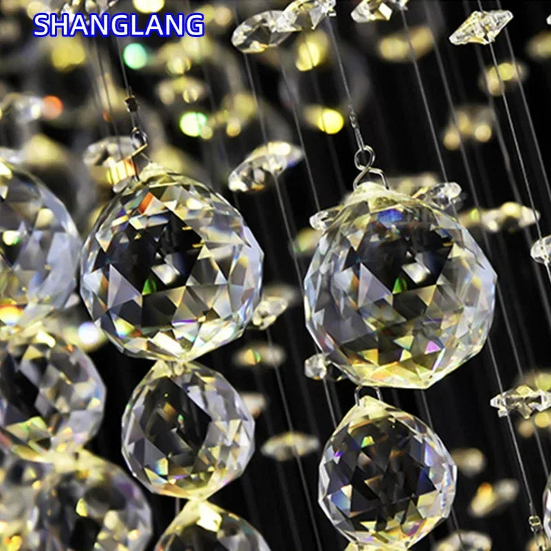 Modern Crystal Chandelier Square Luxury Lamp Indoor Hanging Lighting Equipment For Living Room Dining Room Lobby Ceiling Lustres