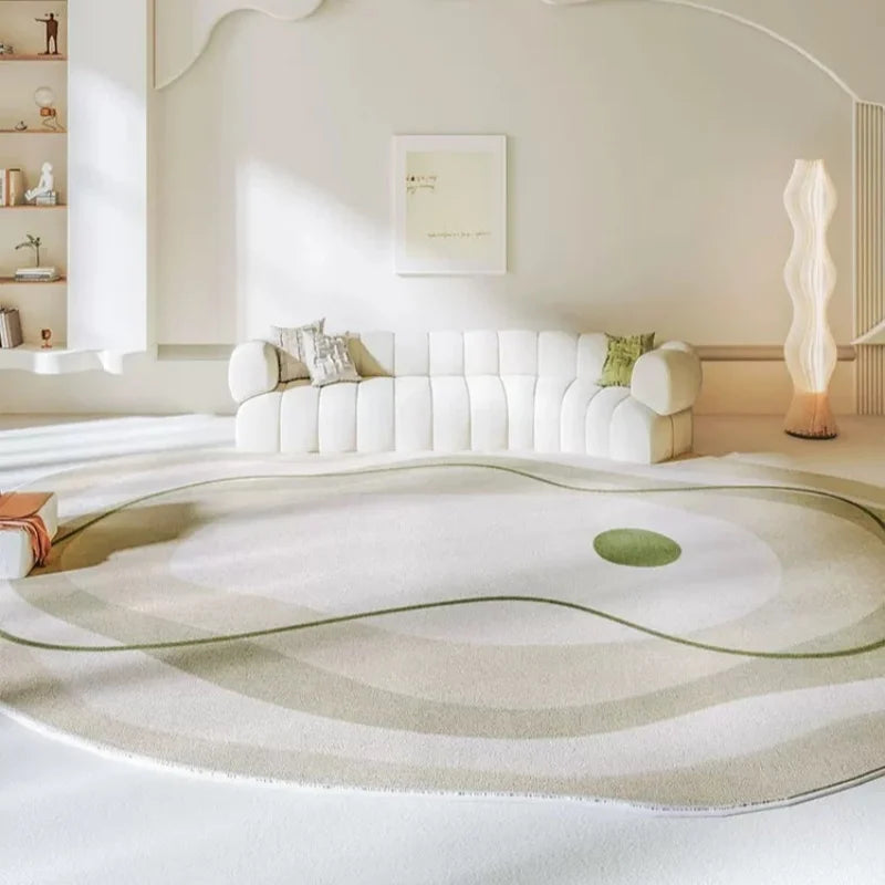 Modern Irregular Area Rug - Washable Soft Carpet for Living Room & Kids Room