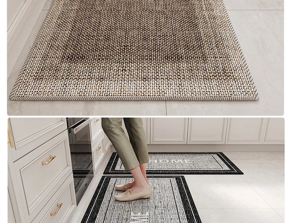 Kitchen Runner Rug - Non-Slip Long Strip Floor Mat for Kitchen & Hallway