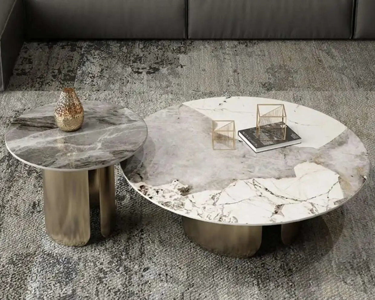 Marble Nordic Coffee Table - Mid Century Modern Design
