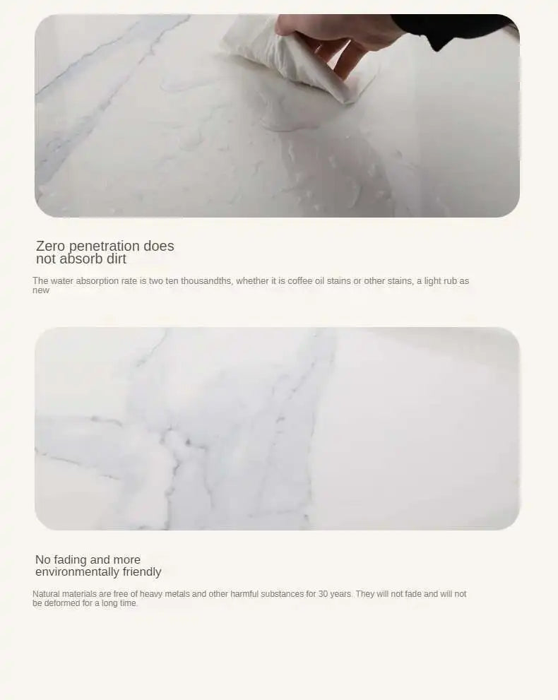 Italian Luxury Oval Coffee Table - Rock Board Top