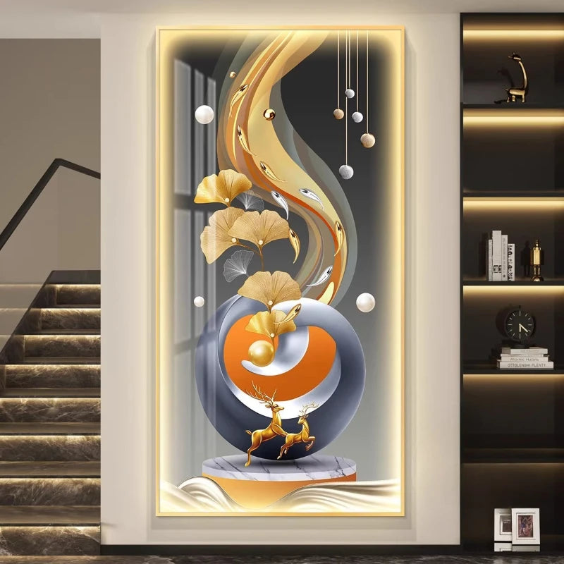 Modern LED Wall Art Poster - Illuminated Room Decoration (120-240cm)