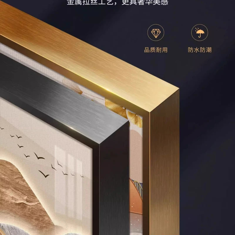 Modern LED Wall Art Poster - Illuminated Room Decoration (120-240cm)