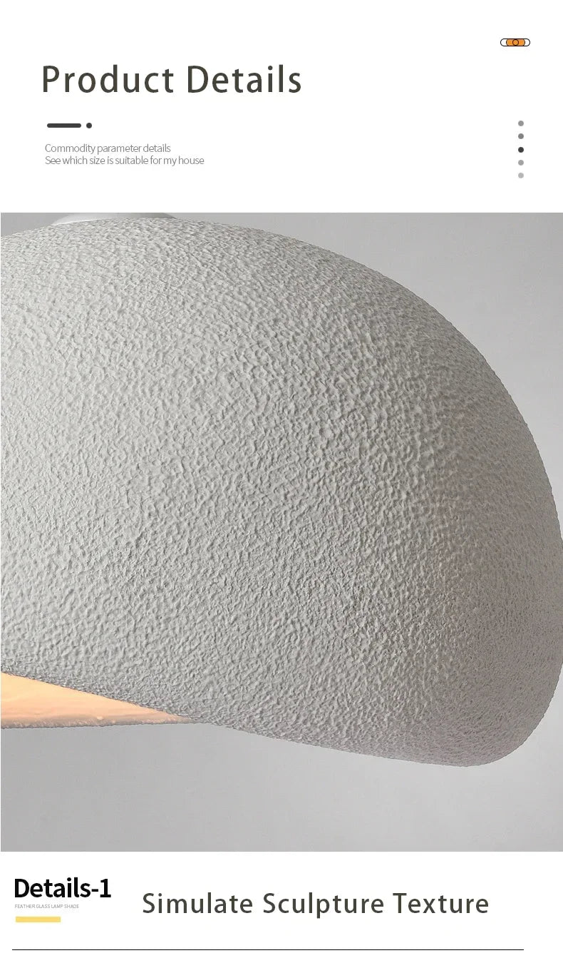 Minimalist Wabi Sabi LED Pendant Lamp for Living Dining Room Bar Home Decor Hanging Chandelier Bedroom Loft Art Lighting Fixture