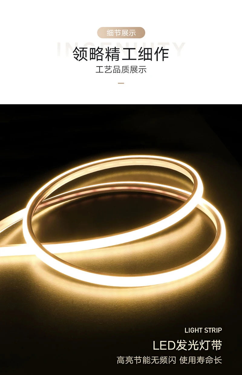 LED Ambient Light Painting - Modern Luxury Sofa Background Wall Art