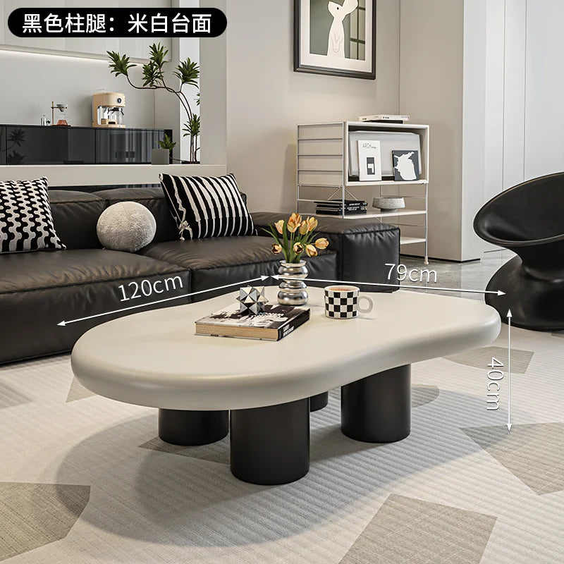 Cream Style Cloud Coffee Table - Modern Living Room Furniture