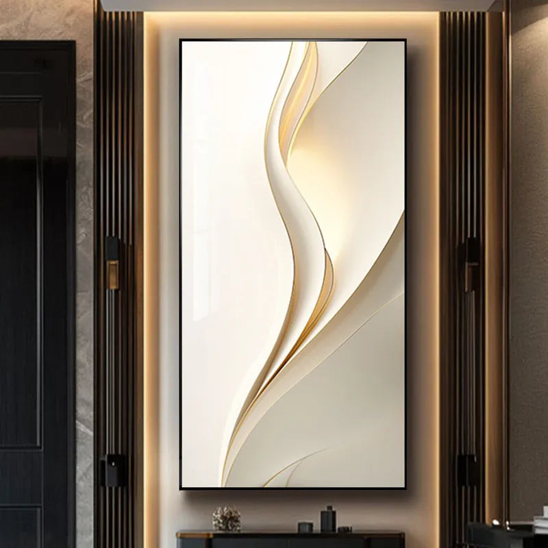 Modern Minimalist LED Wall Art - Abstract Entryway Decorative Painting