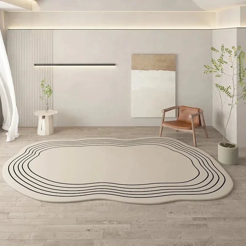 Living Room Carpet Irregular Rug Home Decoration Modern Bedroom Lounge Large Area Rugs Soft Thickened Fluffy Plush Floor Mat