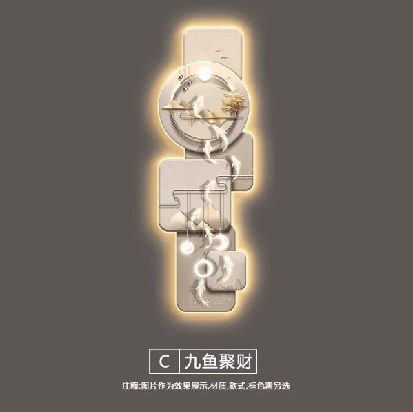 Luxury LED Wall Art - Abstract Corridor Entrance Decorative Painting