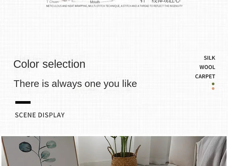 Super Soft Round Plush Rug - Fluffy Area Carpet for Living Room & Bedroom