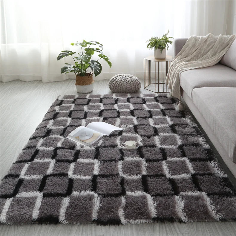 Premium Fluffy Shag Rug - Extra Soft Area Carpet for Living Room
