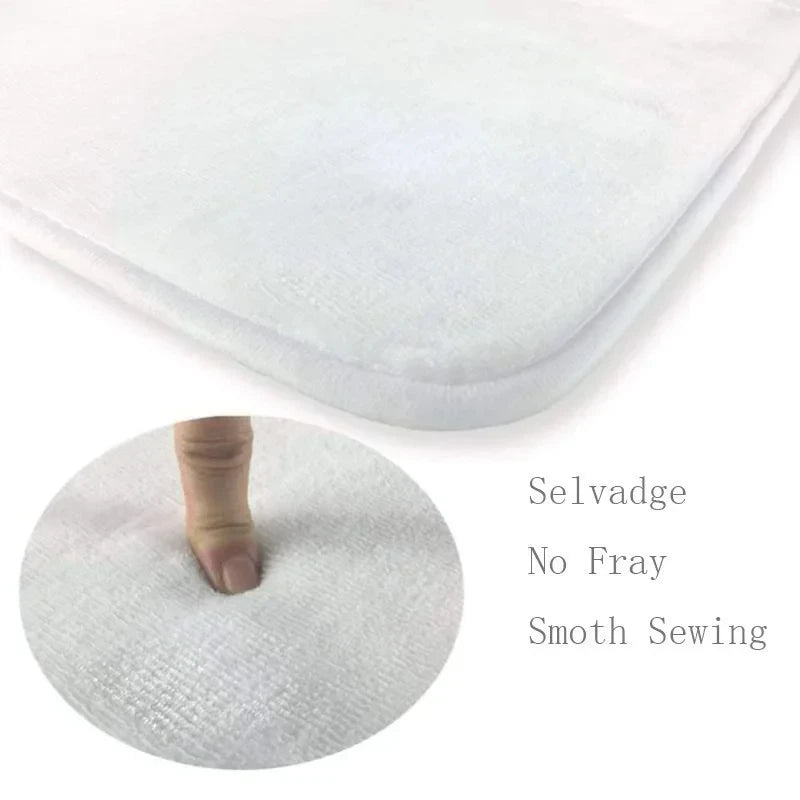 Christmas Snow Rug - Festive Area Rug for Living Room & Bedroom