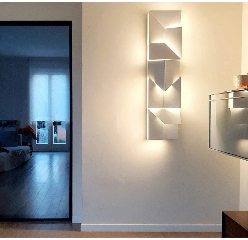 LED Wall Art Sconce - Creative Background Light for Modern Interiors