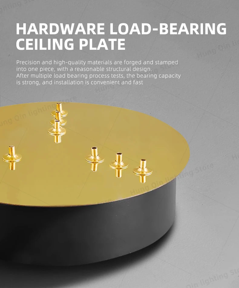 Living Room Chandeliers Restaurant Hanging Lamp Kitchen Pendant Lights Aluminum Chandeliers Villa Ceiling Led Chandelier