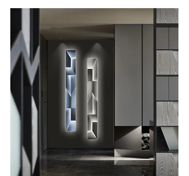 Modern LED Wall Art Light - Minimalist Bedroom & Living Room Decor