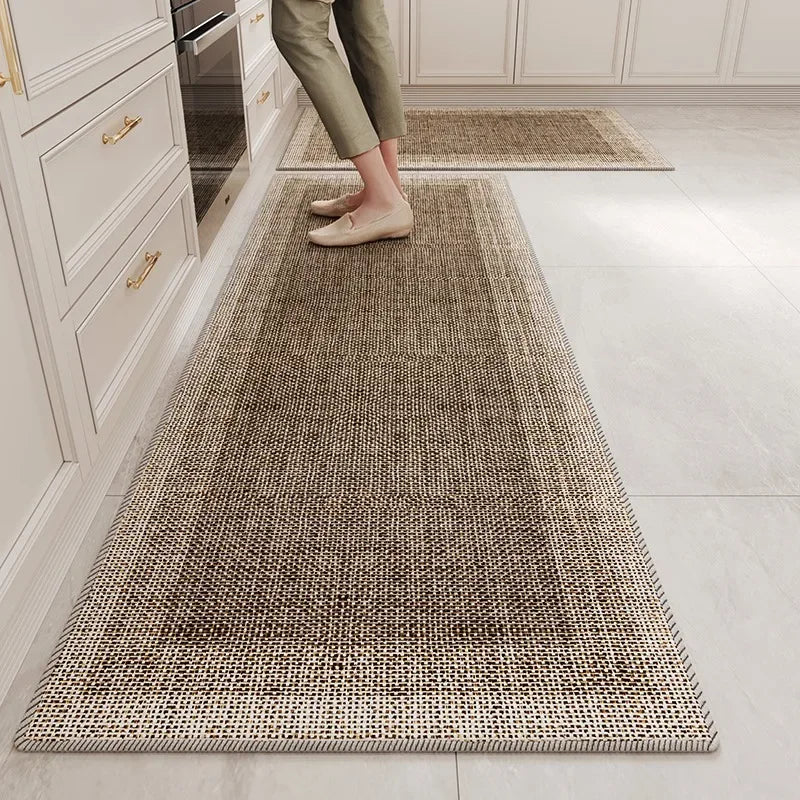 Kitchen Runner Rug - Non-Slip Long Strip Floor Mat for Kitchen & Hallway