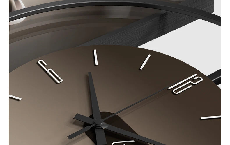 Modern LED Wall Clock - Luxury Restaurant & Living Room Decorative Art