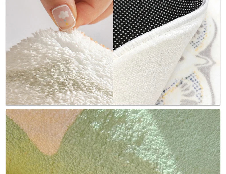 Living Room Carpet Irregular Rug Home Decoration Modern Bedroom Lounge Large Area Rugs Soft Thickened Fluffy Plush Floor Mat