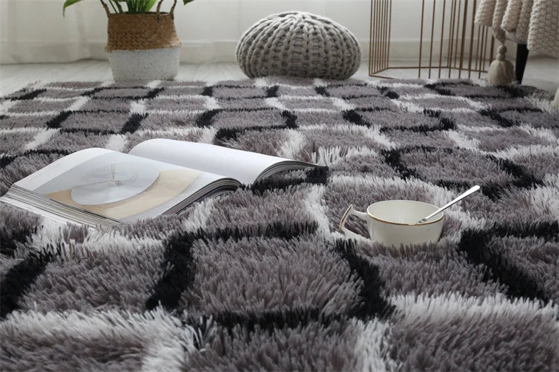 Premium Fluffy Shag Rug - Extra Soft Area Carpet for Living Room
