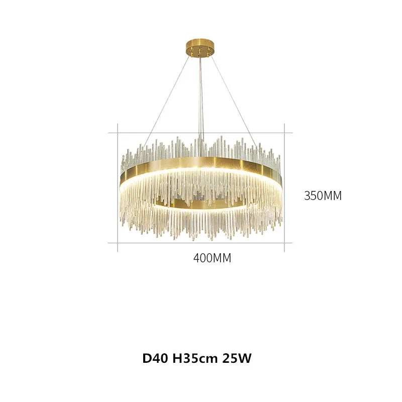 Modern Luxury Drawing Room Glass Led Chandelier Dining Room Led Dimmable Pendant Lamp Lustre Gold Metal Lamp Fixtures Lamparas