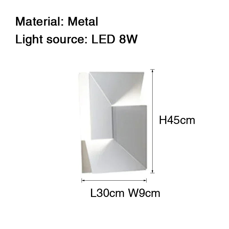 LED Wall Art Sconce - Creative Background Light for Modern Interiors