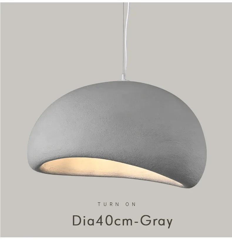 Minimalist Wabi Sabi LED Pendant Lamp for Living Dining Room Bar Home Decor Hanging Chandelier Bedroom Loft Art Lighting Fixture