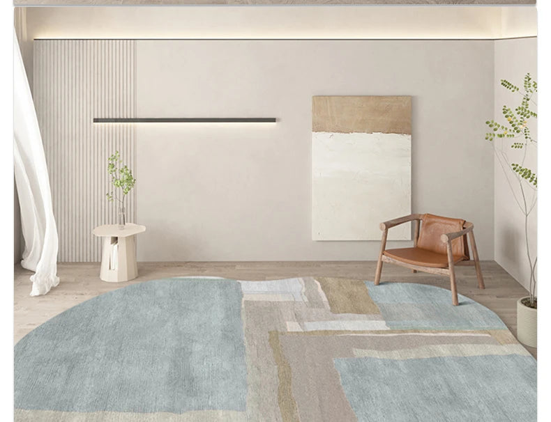 Living Room Carpet Irregular Rug Home Decoration Modern Bedroom Lounge Large Area Rugs Soft Thickened Fluffy Plush Floor Mat