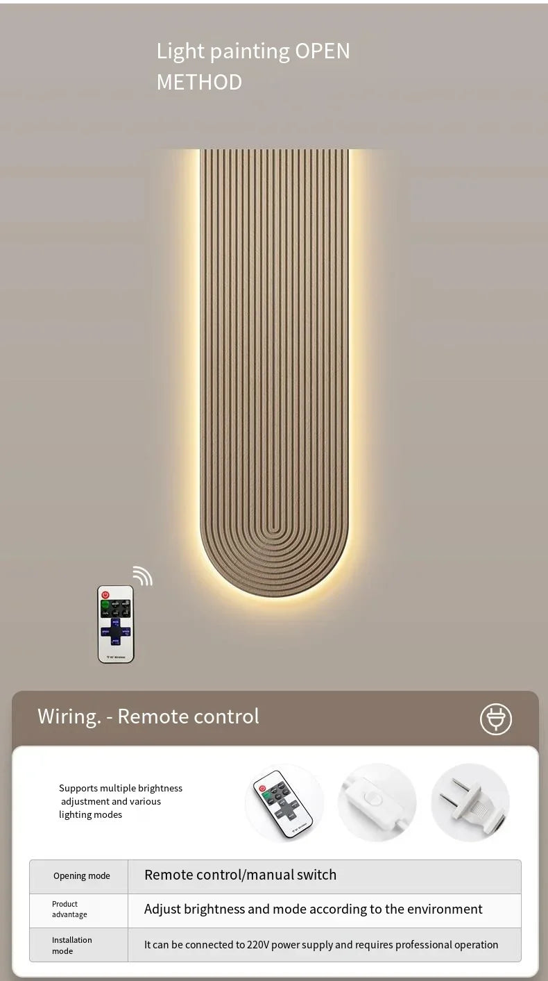 Modern LED Wall Lamp - Minimalist Line Light Fixture