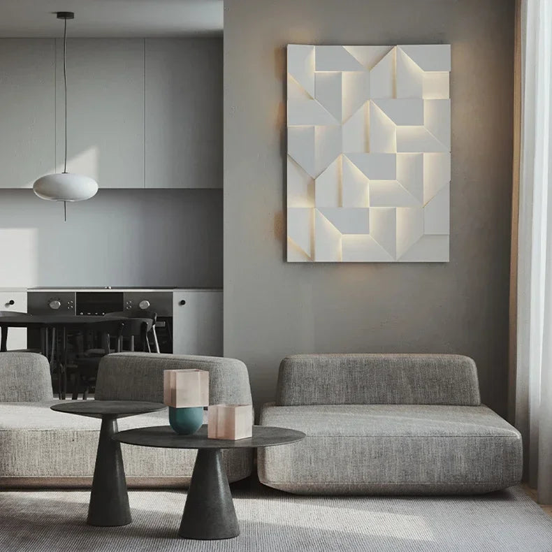 LED Wall Art Sconce - Creative Background Light for Modern Interiors