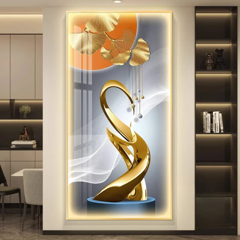 Modern LED Wall Art Poster - Illuminated Room Decoration (120-240cm)