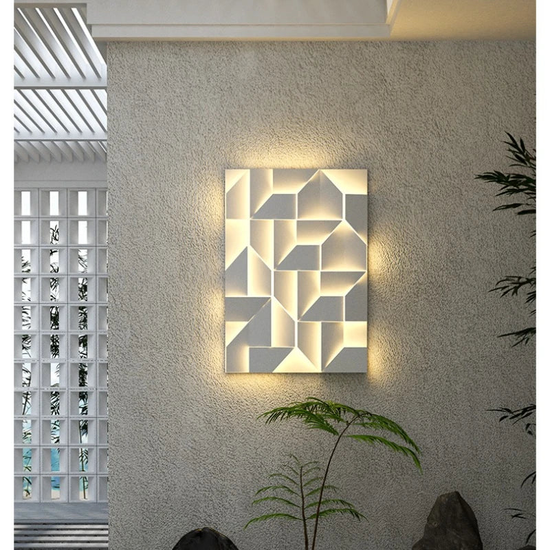 LED Wall Art Sconce - Creative Background Light for Modern Interiors