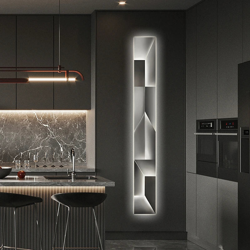 Modern LED Wall Art Light - Minimalist Bedroom & Living Room Decor