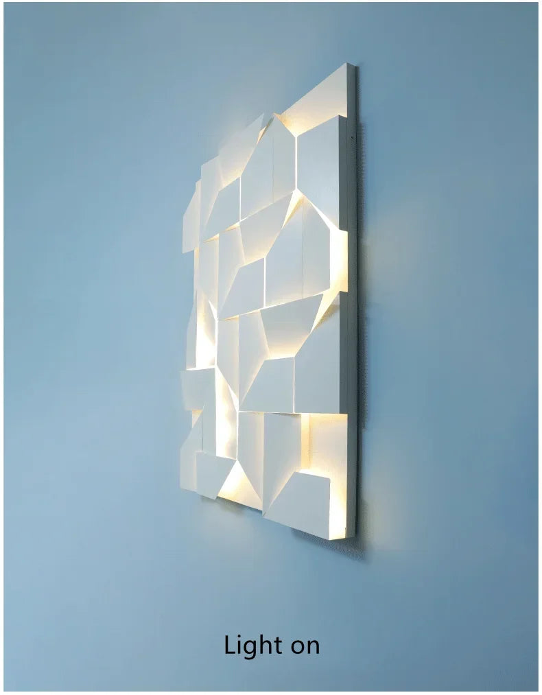 LED Wall Art Sconce - Creative Background Light for Modern Interiors