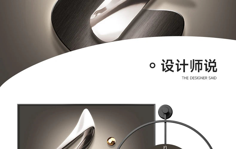 Modern LED Wall Clock - Luxury Restaurant & Living Room Decorative Art