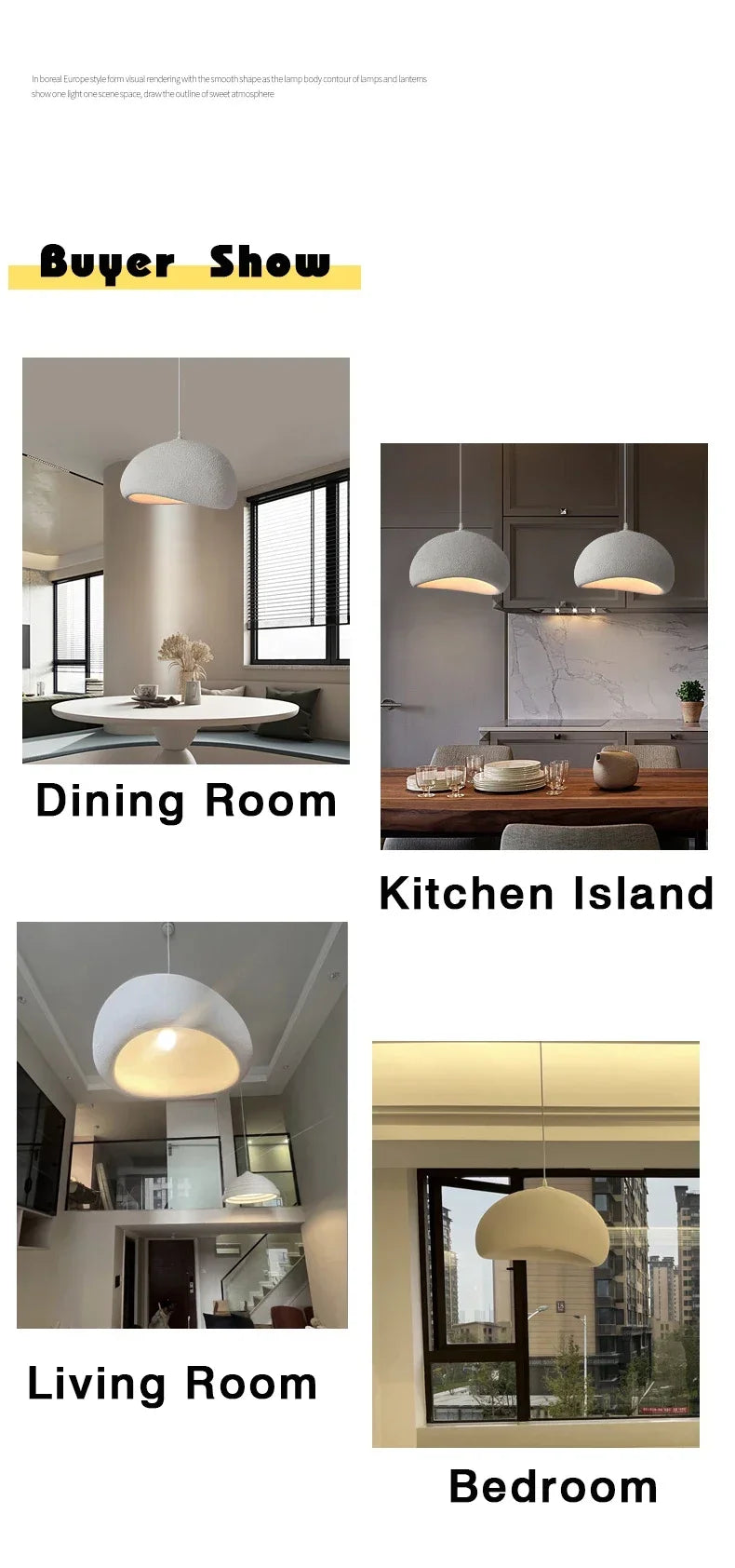 Minimalist Wabi Sabi LED Pendant Lamp for Living Dining Room Bar Home Decor Hanging Chandelier Bedroom Loft Art Lighting Fixture