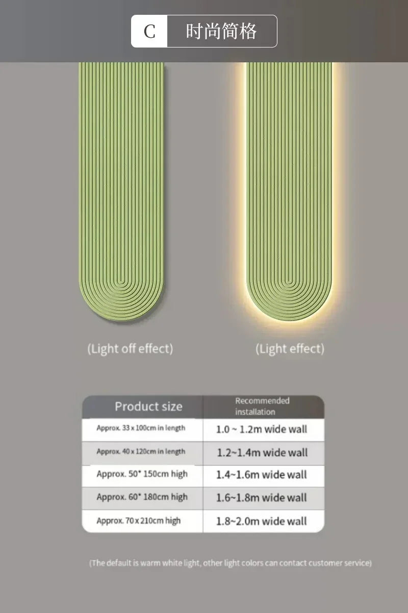 LED Minimalist Line Wall Light - Modern Background Lighting Fixture