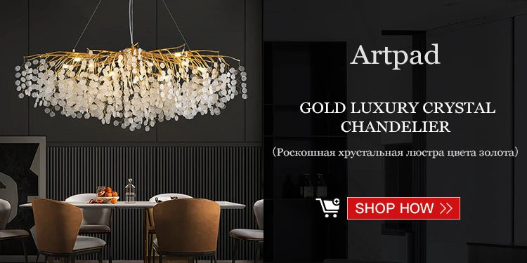 Artpad Modern Ginkgo Leaf Chandeliers for Dining room Ceiling Leaves Pendant Chandelier for Living Room Bedroom Kitchen Island