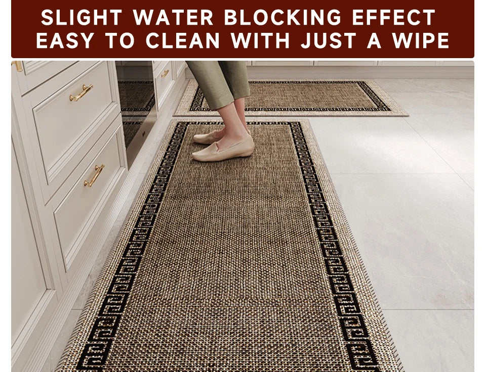 Kitchen Runner Rug - Non-Slip Long Strip Floor Mat for Kitchen & Hallway