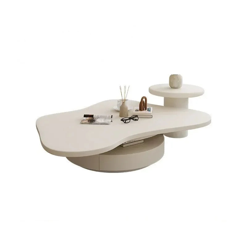 Italian Luxury Coffee Table Set - White Cloud Design