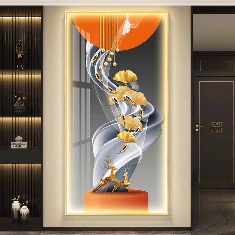 Modern LED Wall Art Poster - Illuminated Room Decoration (120-240cm)