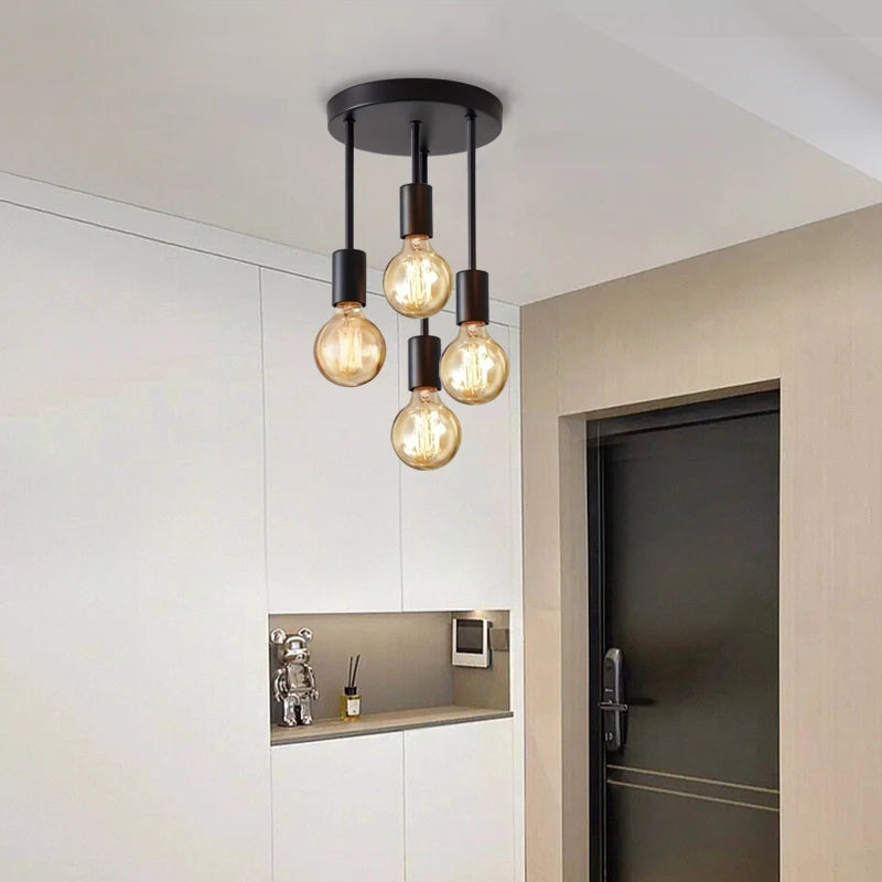 Modern Minimalist E27 Ceiling Light - Multi-Room Fixture