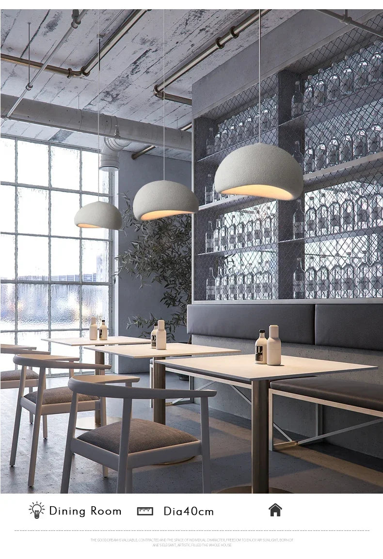 Minimalist Wabi Sabi LED Pendant Lamp for Living Dining Room Bar Home Decor Hanging Chandelier Bedroom Loft Art Lighting Fixture