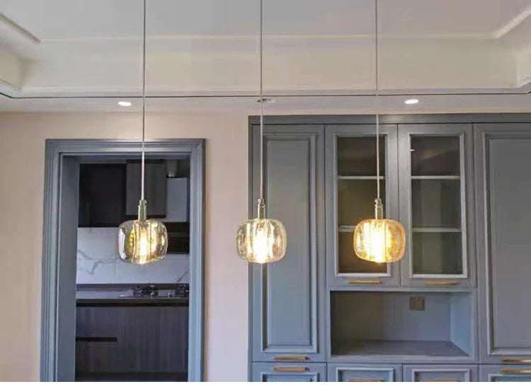 Luxury Led Staircase Chandelier Modern Home Decor Indoor Lighting Fixture Creative Amber/Smoky Grey/Clear Crystal Hanging Lamp