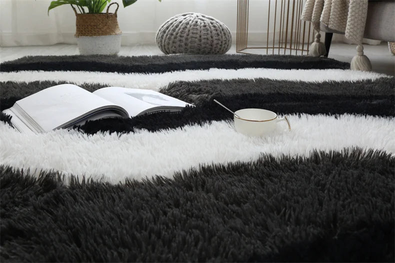 Premium Fluffy Shag Rug - Extra Soft Area Carpet for Living Room