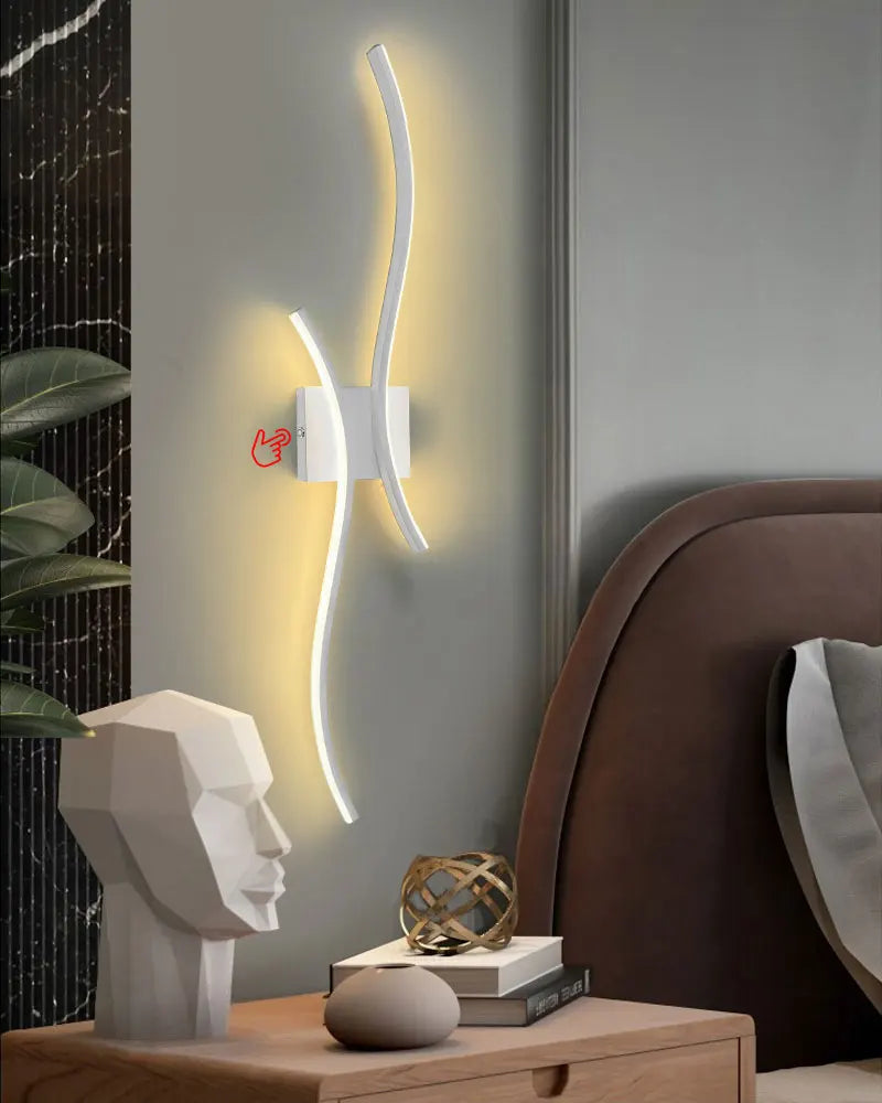 Wireless Rechargeable LED Wall Sconce - Touch Dimmable with Remote Control